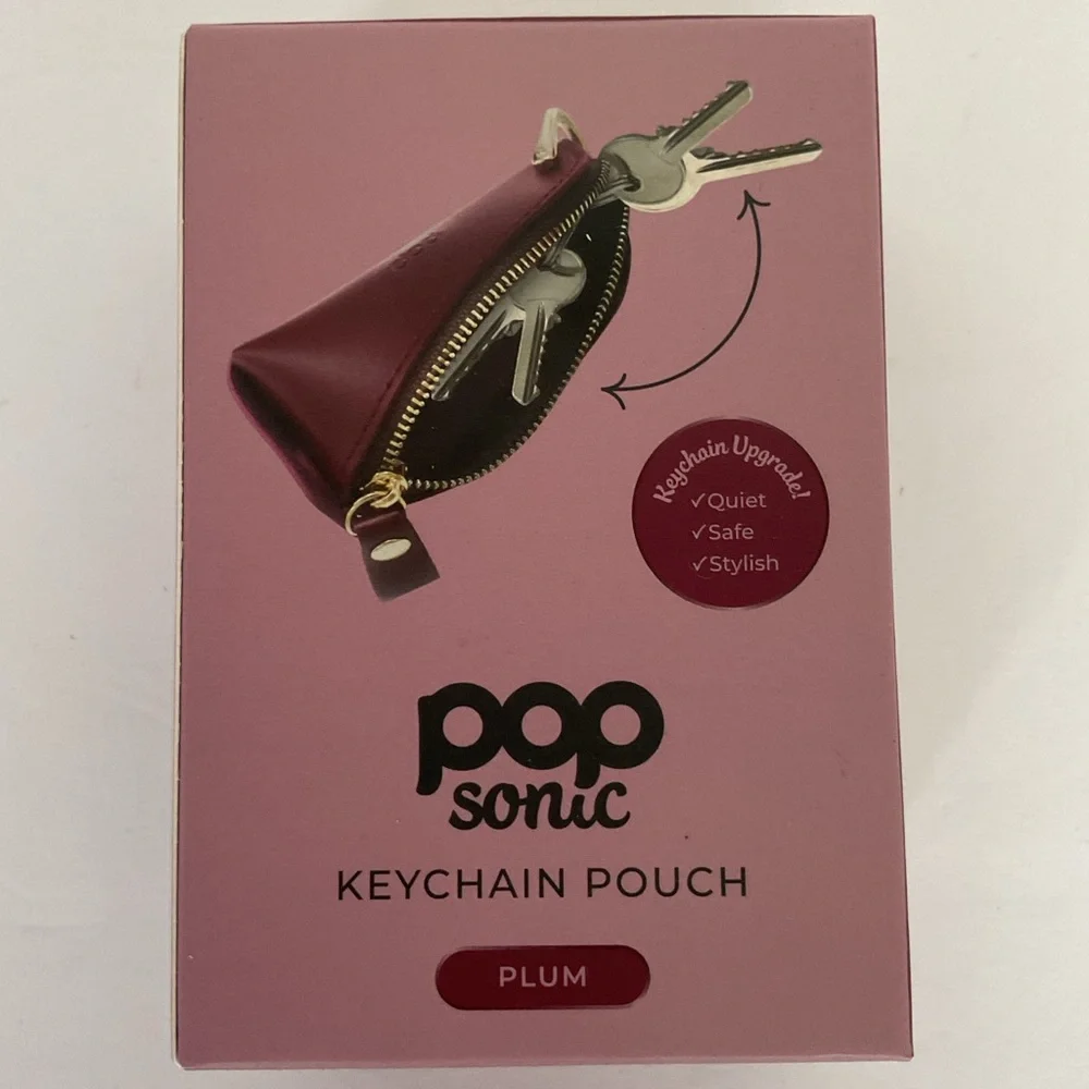 Pop Sonic Vegan leather Keychain NWT